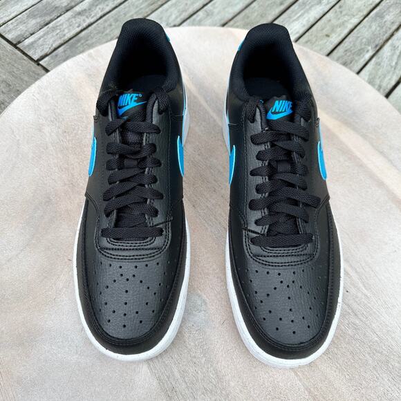 Nike Court Vision Lo NN Mens Size 9 Sneaker Black Laser Blue DH2987-005 New - Picture 10 of 11